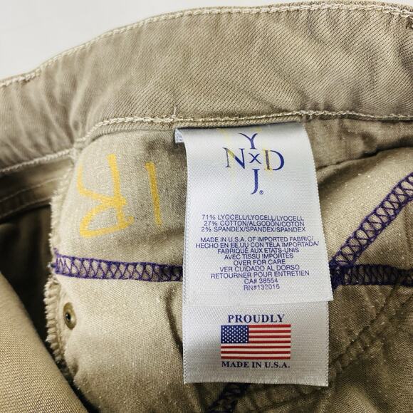 NYDJ Alina Skinny Jeans Leggings Jeggings Brown 5-Pocket - Picture 4 of 5